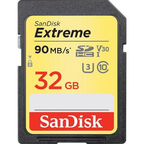SanDisk Extreme SDHC 32GB 90MB/s UHS-I Memory Card