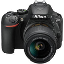 Nikon D5600 Digital SLR Camera Black + AF-P 18-55mm VR + AF-P 70-300mm ED VR Twin Lens Kit