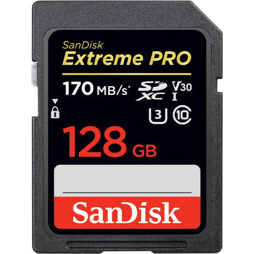 SanDisk Extreme Pro 170MB/s 128GB SDXC UHS-I Memory Card