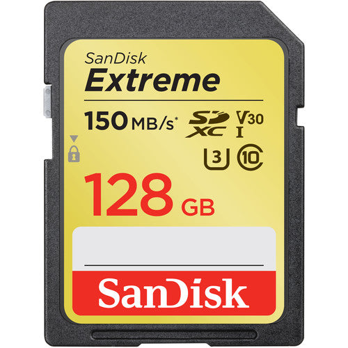 SanDisk Extreme SDXC 128GB 150MB/s UHS-I Memory Card