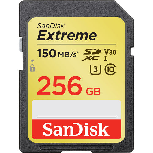 SanDisk Extreme SDXC 256GB 150MB/s UHS-I Memory Card