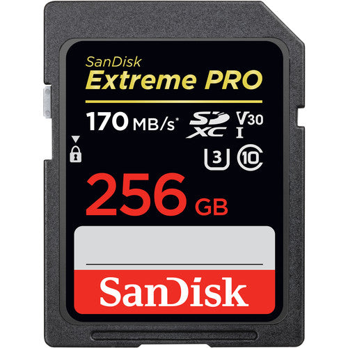 SanDisk Extreme Pro 170MB/s 256GB SDXC UHS-I Memory Card