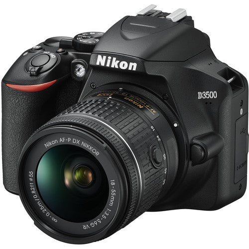 Nikon D3500 Digital SLR Camera + AF-P 18-55mm f/3.5-5.6G VR Lens Kit
