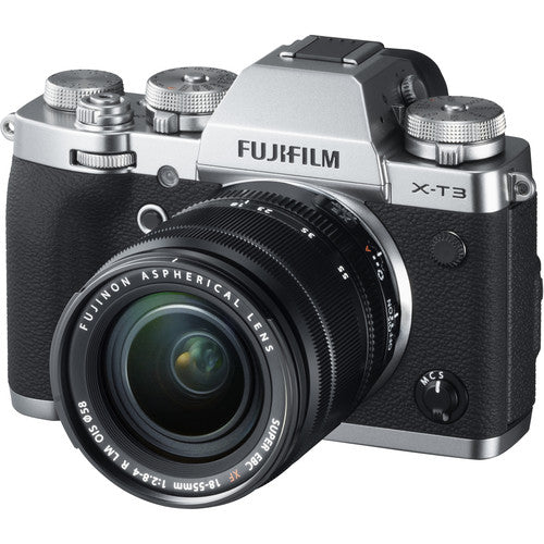 Fujifilm X-T3 Mirrorless Digital Camera + XF 18-55mm f/2.8-4 R OIS Lens - Silver