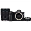 Canon EOS R Mirrorless Digital Camera + RF 24-105mm f/4L IS USM Lens + Mount Adapter EF-EOS R Kit