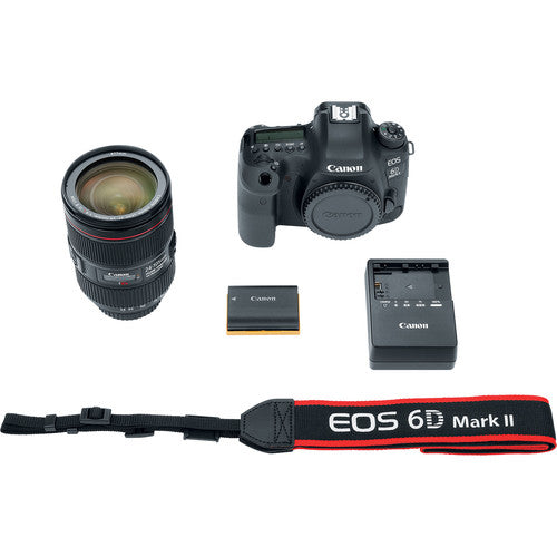 Canon EOS 6D Mark II Digital SLR Camera + EF 24-105mm f/4 II L Lens Kit