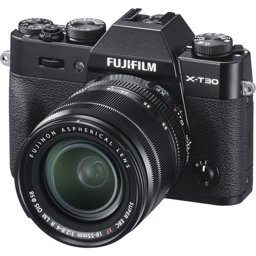 Fujifilm X-T30 Mirrorless Digital Camera + XF 18-55mm f/2.8-4 R OIS Lens - Black