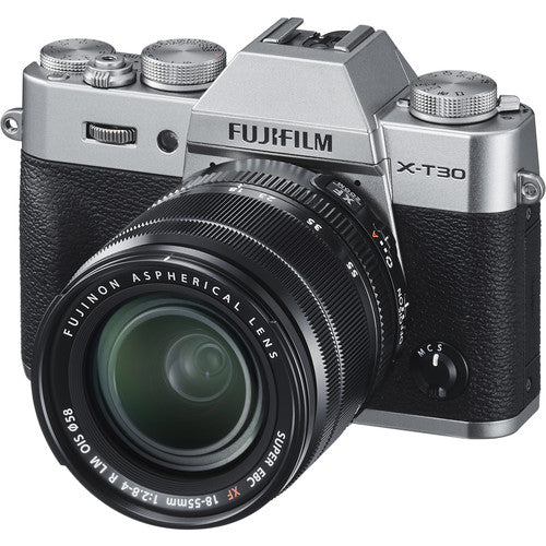 Fujifilm X-T30 Mirrorless Digital Camera + XF 18-55mm f/2.8-4 R OIS Lens - Silver
