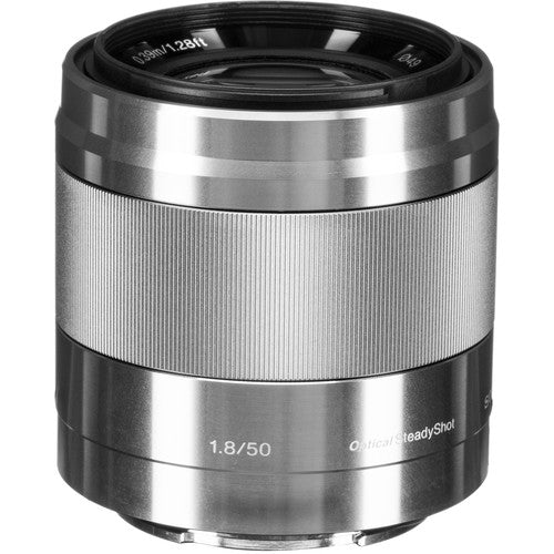 Sony E 50mm F1.8 OSS E-Mount Lens SEL50F18 - Silver