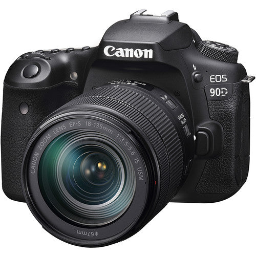 Canon EOS 90D Digital SLR Camera + 18-135mm f/3.5-5.6 IS USM Lens Kit