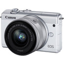 Canon EOS M200 Mirrorless Digital Camera + 15-45mm Lens - White