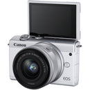 Canon EOS M200 Mirrorless Digital Camera + 15-45mm Lens - White