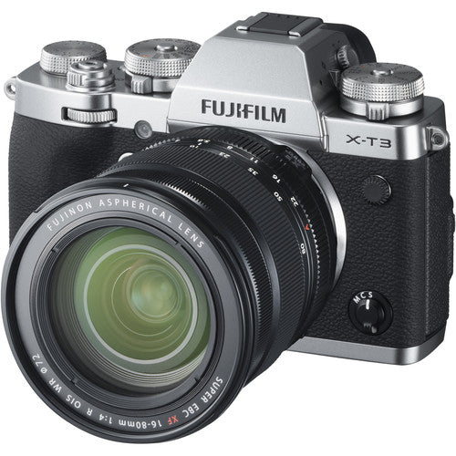 Fujifilm X-T3 Mirrorless Digital Camera + XF 16-80mm f/4 R OIS WR Lens - Silver