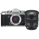 Fujifilm X-T3 Mirrorless Digital Camera + XF 16-80mm f/4 R OIS WR Lens - Silver