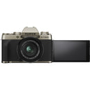 Fujifilm X-T200 Mirrorless Digital Camera + XC 15-45mm f/3.5-5.6 OIS PZ Lens - Champagne Gold