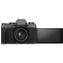 Fujifilm X-T200 Mirrorless Digital Camera + XC 15-45mm f/3.5-5.6 OIS PZ Lens - Dark Silver