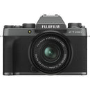 Fujifilm X-T200 Mirrorless Digital Camera + XC 15-45mm f/3.5-5.6 OIS PZ Lens - Dark Silver