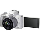 Canon EOS M50 Mark II Mirrorless Digital Camera + 15-45mm Lens - White