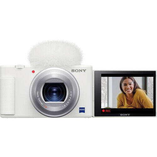 Sony ZV-1 Digital Camera for Vloggers - White