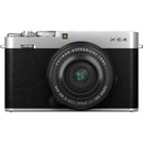 Fujifilm X-E4 Mirrorless Digital Camera + XF 27mm f/2.8 R WR Lens - Silver