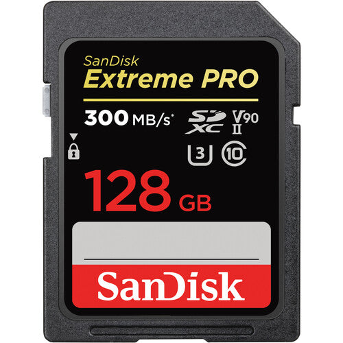 SanDisk Extreme Pro SDXC 300MB/s 128GB UHS-II Memory Card