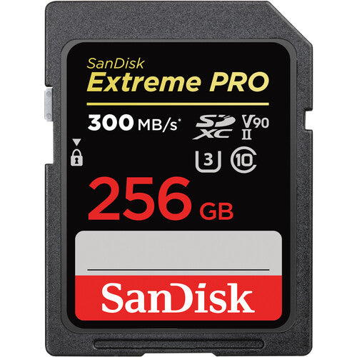 SanDisk Extreme Pro SDXC 300MB/s 256GB UHS-II Memory Card
